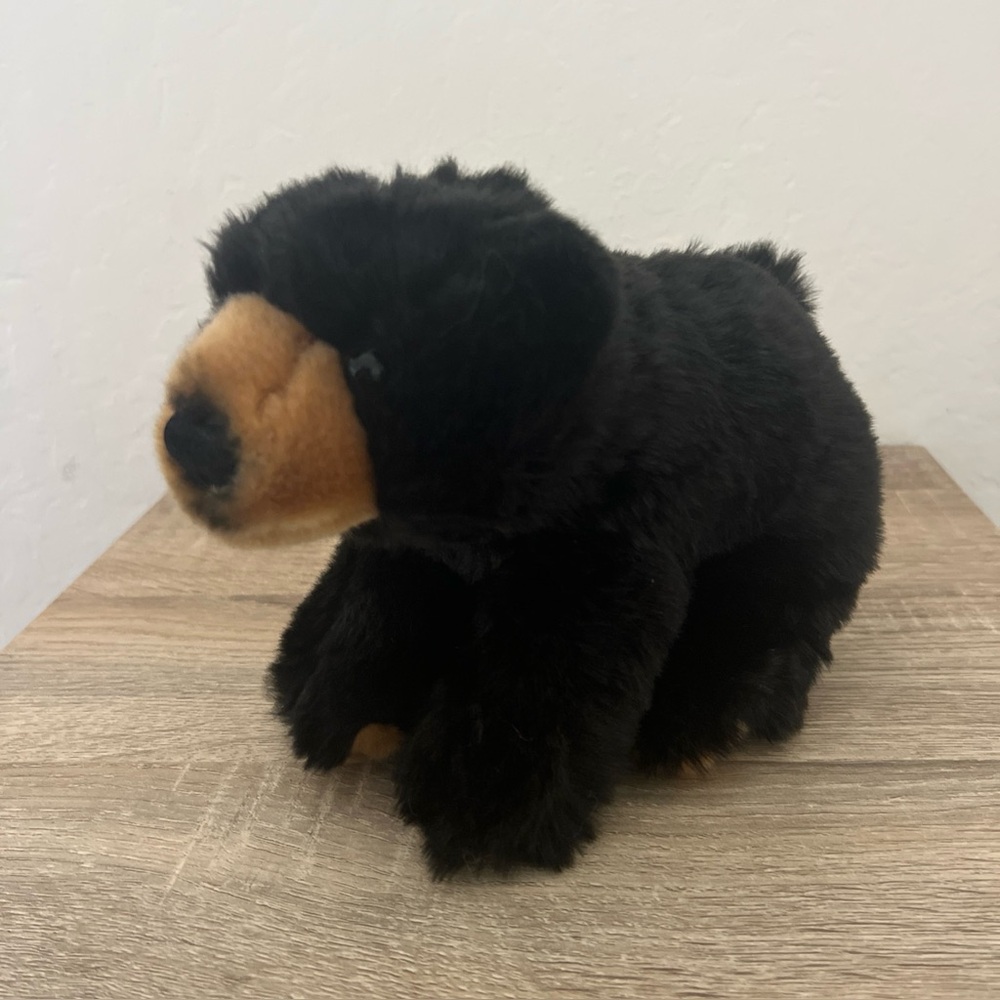 Nature Planet Wildlife Artists Inc Black Bear Cub Stuffed Animal Plush 9” Rare!